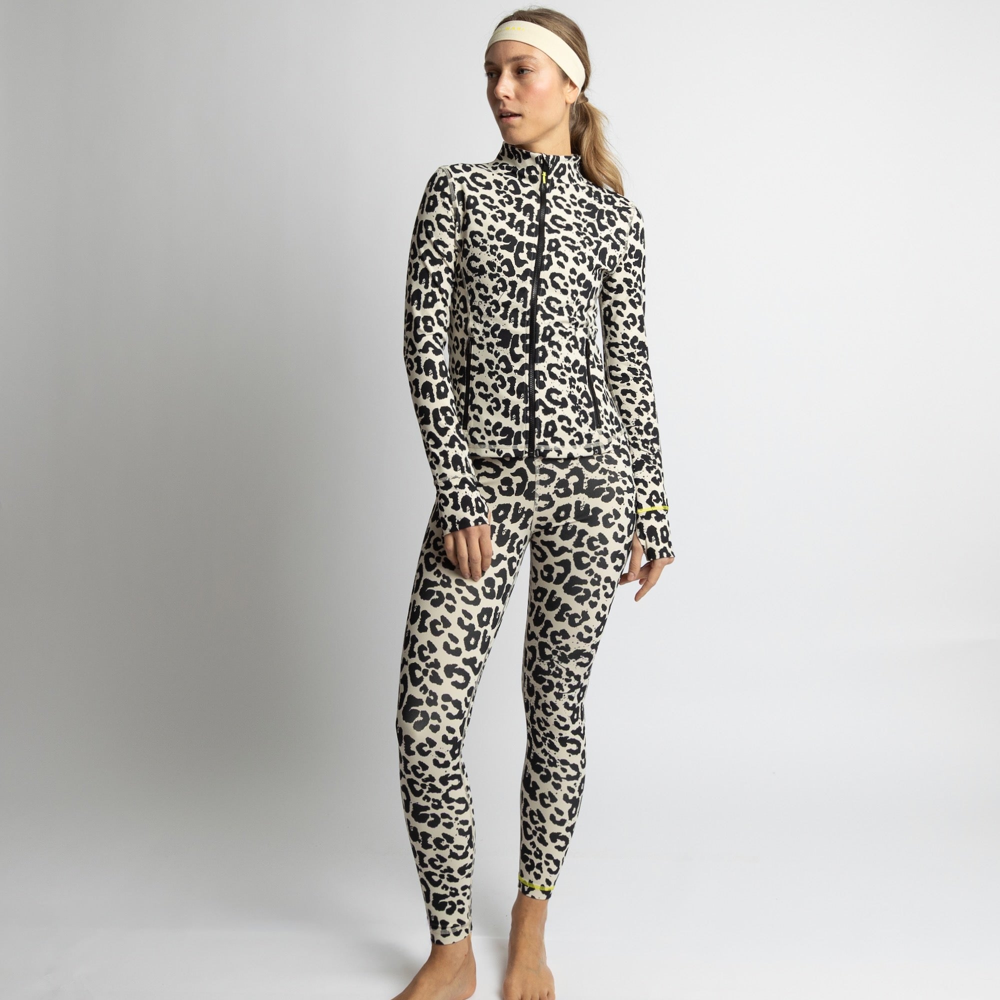 Activewear Leggings leo splashes black/sand - VIVI MARI