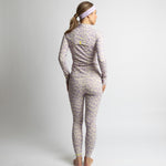 Activewear Leggings leo splashes lavender/grey - VIVI MARI