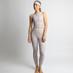 Activewear Leggings leo splashes lavender/grey - VIVI MARI