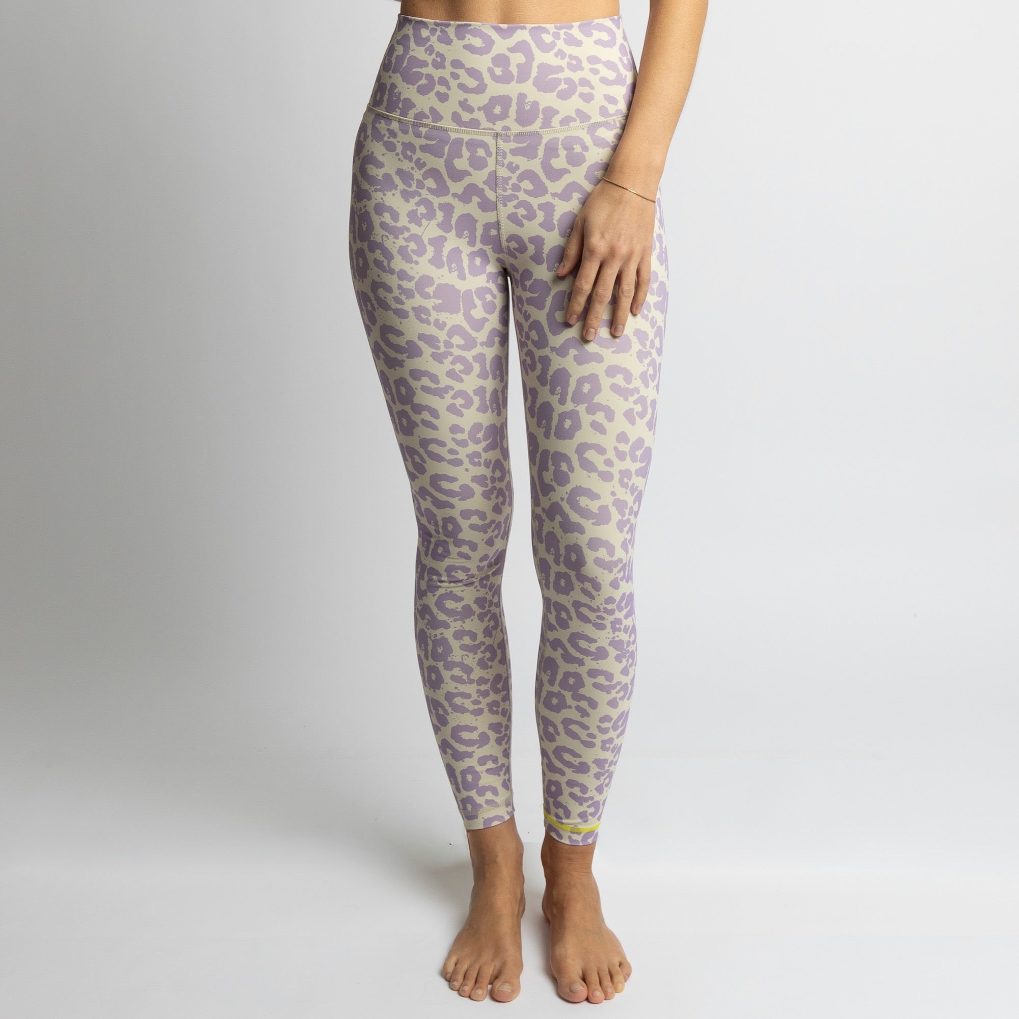 Activewear Leggings leo splashes lavender/grey - VIVI MARI