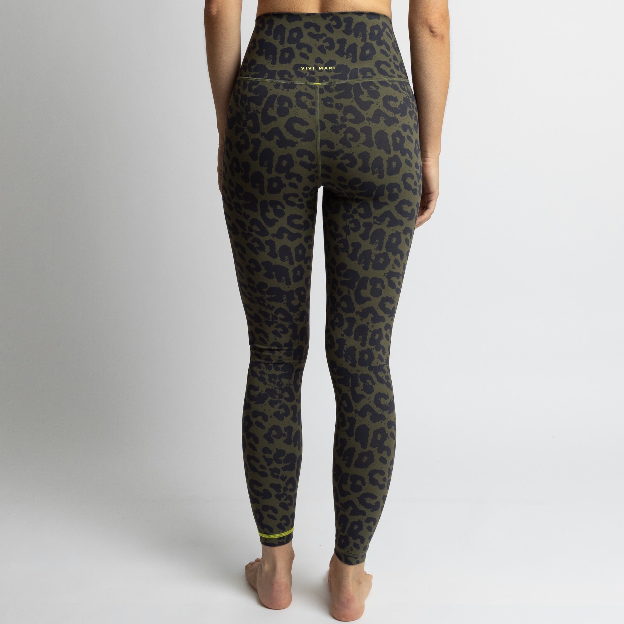 Activewear Leggings leo splashes navy/olive - VIVI MARI