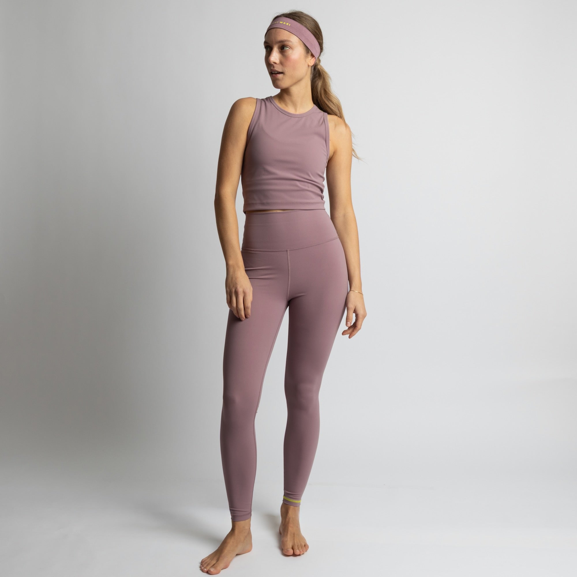 Activewear Top cropped ash plum - VIVI MARI