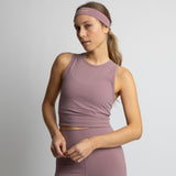 Activewear Top cropped ash plum - VIVI MARI