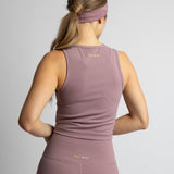 Activewear Top cropped ash plum - VIVI MARI