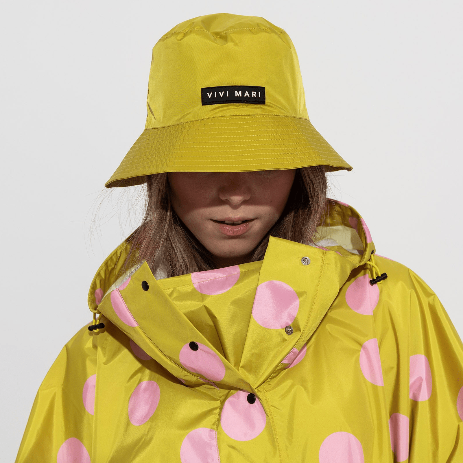 Bucket Hat solid citrus - VIVI MARI