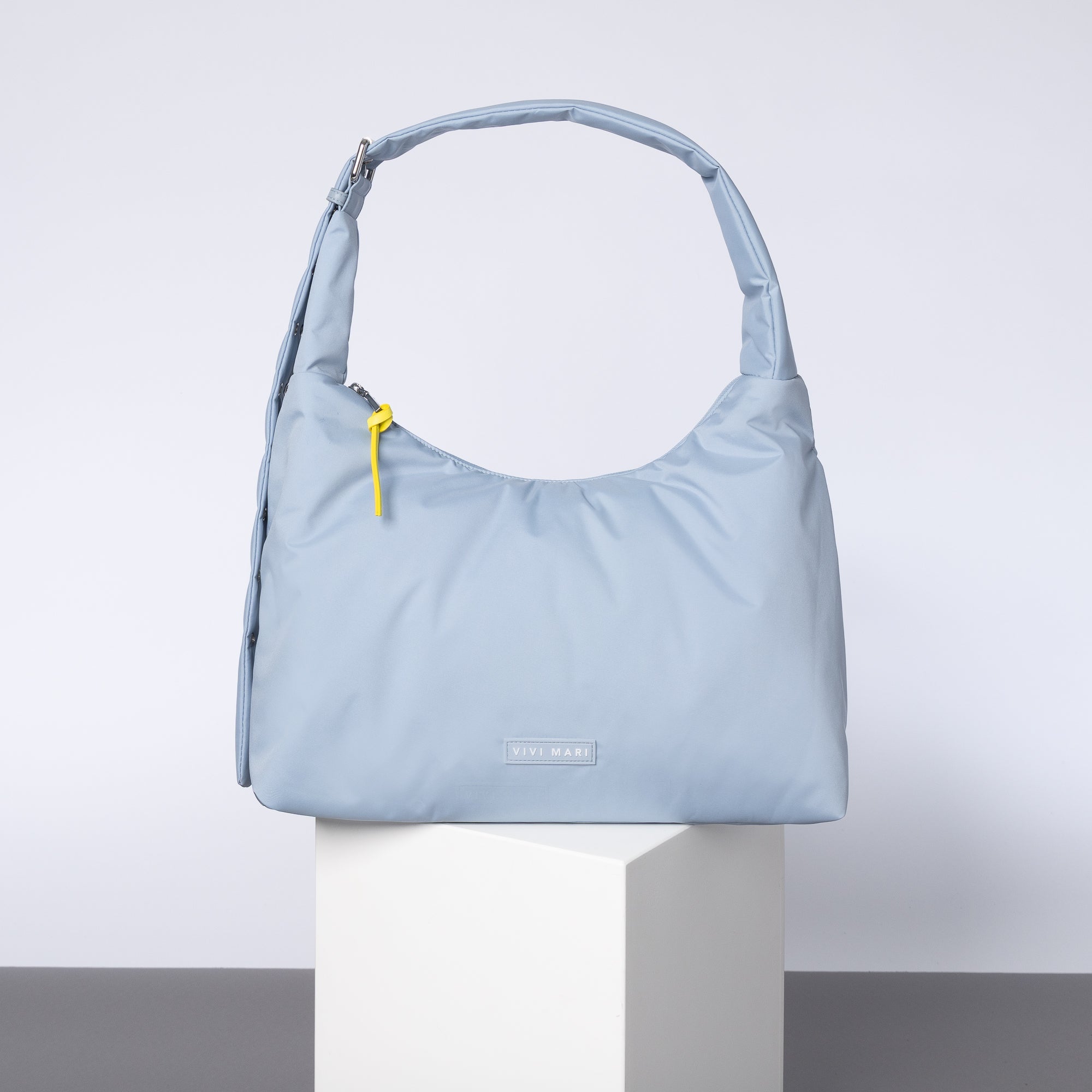 Buckle Bag medium - ash blue - VIVI MARI