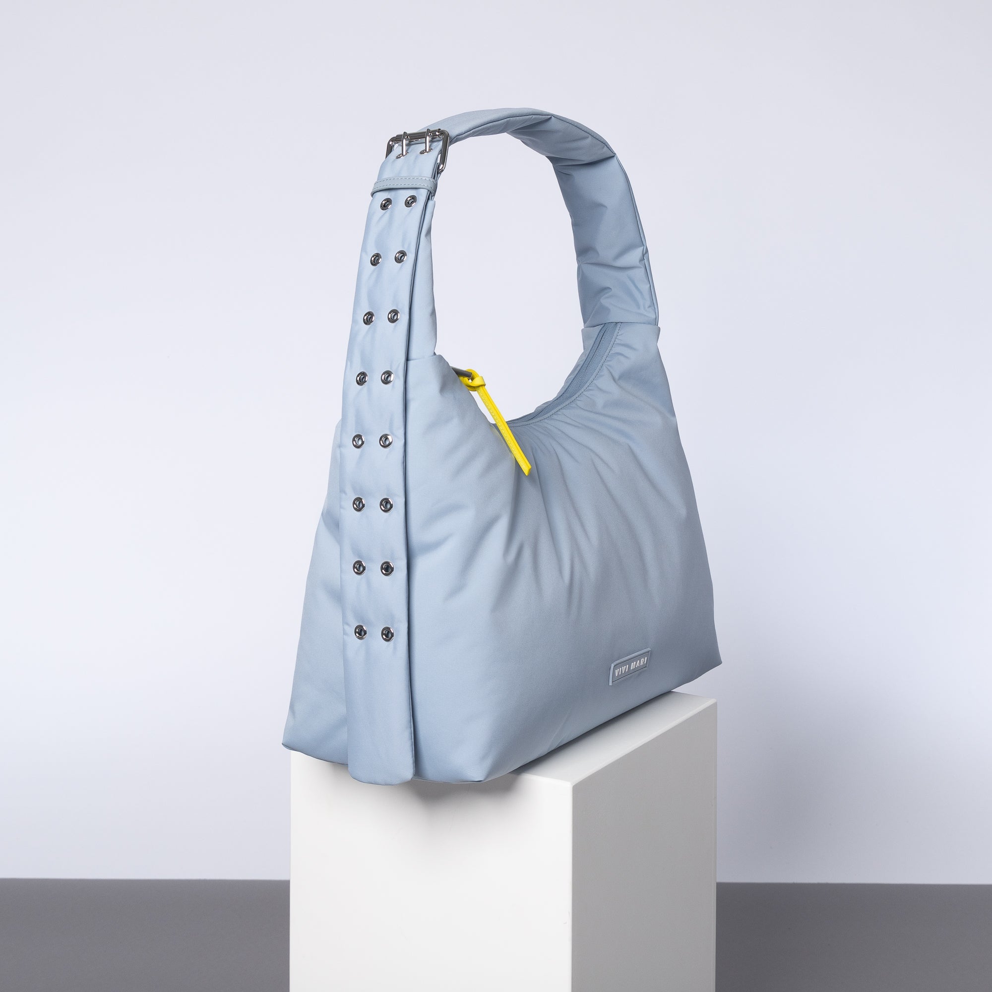 Buckle Bag medium - ash blue - VIVI MARI