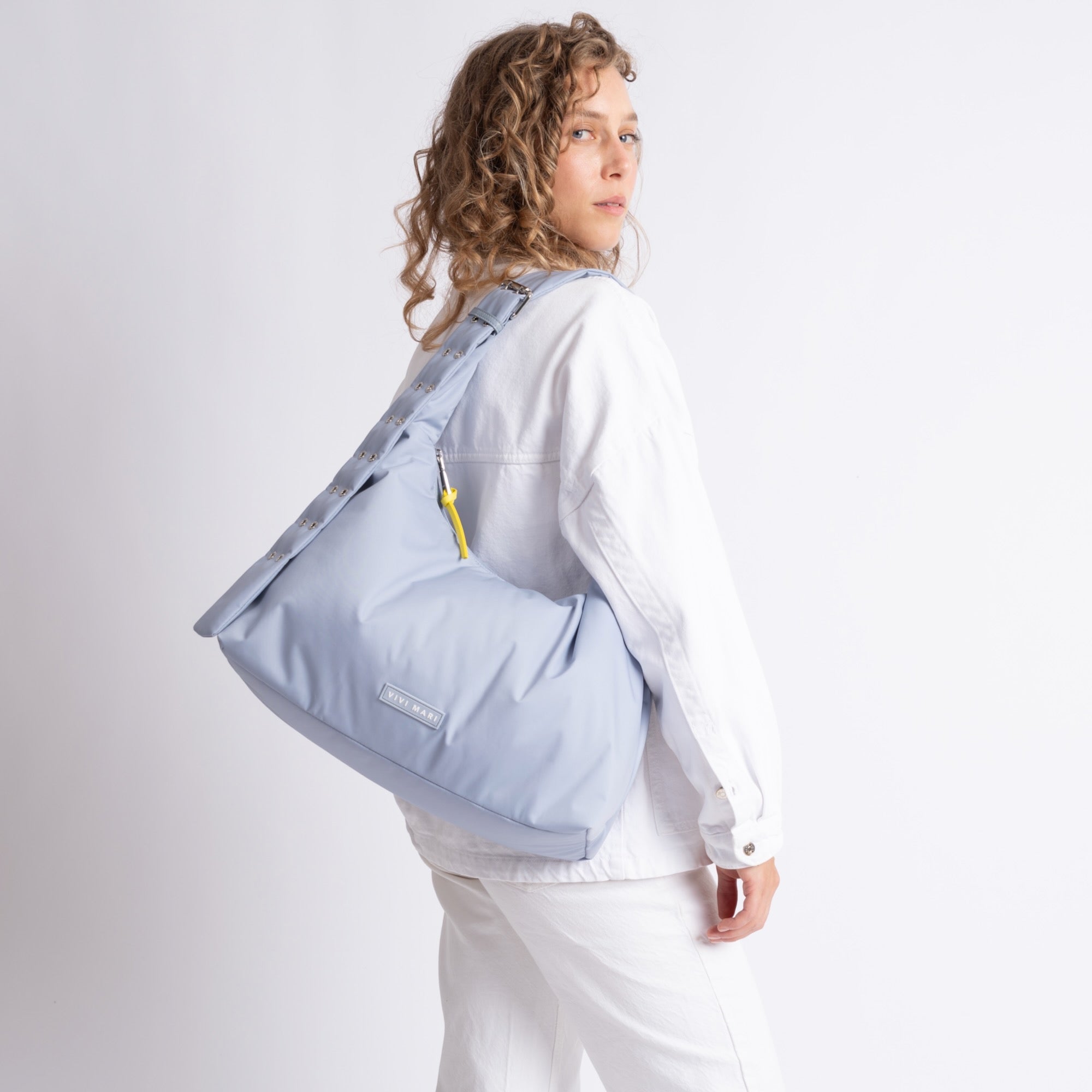 Buckle Bag medium - ash blue - VIVI MARI