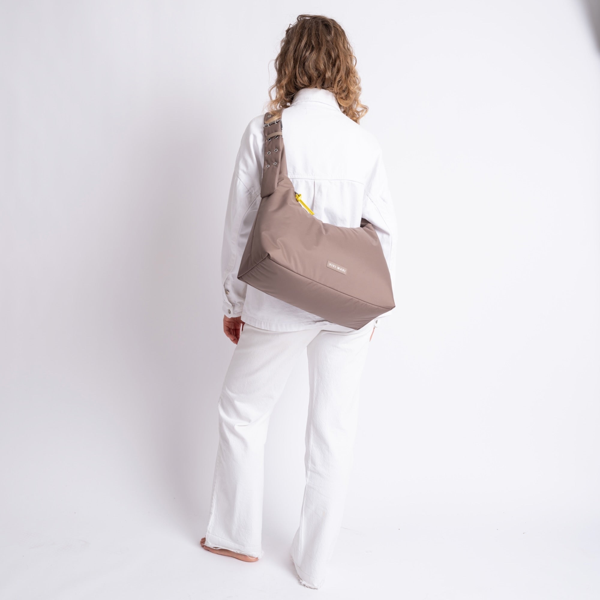 Buckle Bag medium - dark mushroom - VIVI MARI