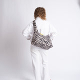 Buckle Bag medium - leo splashes black/sand - VIVI MARI