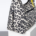 Buckle Bag medium - leo splashes black/sand - VIVI MARI