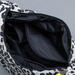 Buckle Bag medium - leo splashes black/sand - VIVI MARI