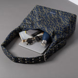 Buckle Bag medium - leo splashes navy/olive - VIVI MARI