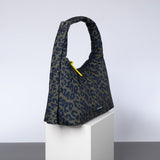 Buckle Bag medium - leo splashes navy/olive - VIVI MARI