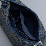 Buckle Bag medium - leo splashes navy/olive - VIVI MARI