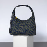 Buckle Bag medium - leo splashes navy/olive - VIVI MARI