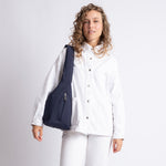 Buckle Bag medium - navy - VIVI MARI