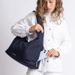 Buckle Bag medium - navy - VIVI MARI