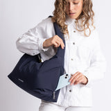 Buckle Bag medium - navy - VIVI MARI