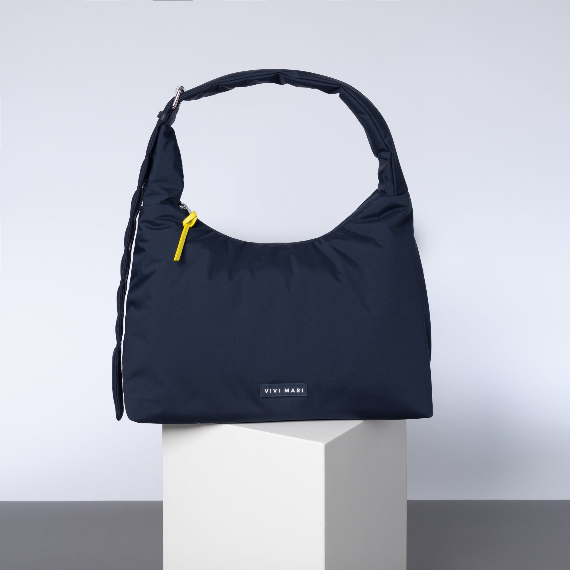 Buckle Bag medium - navy - VIVI MARI