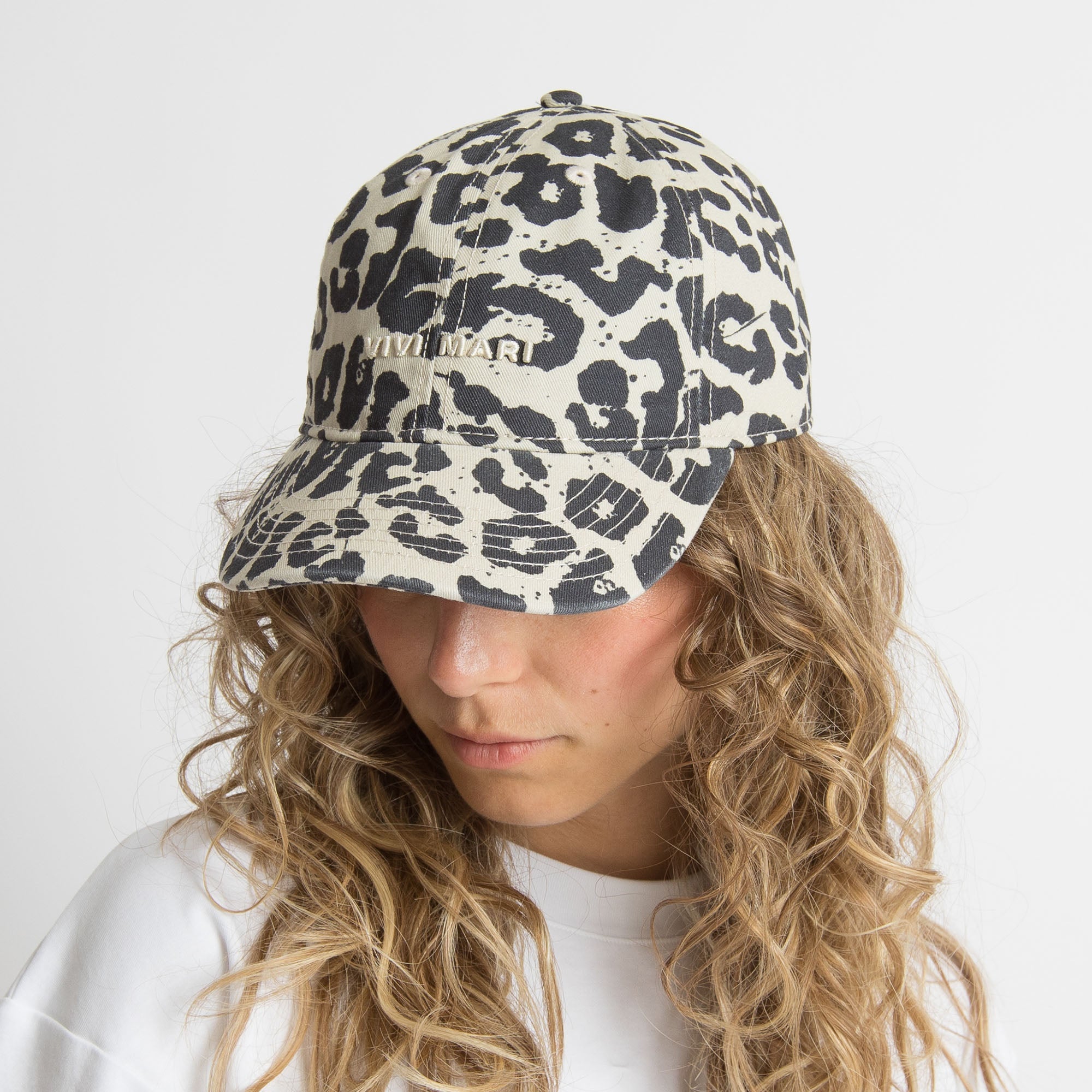 Cap leo splashes black - sand/sand - VIVI MARI