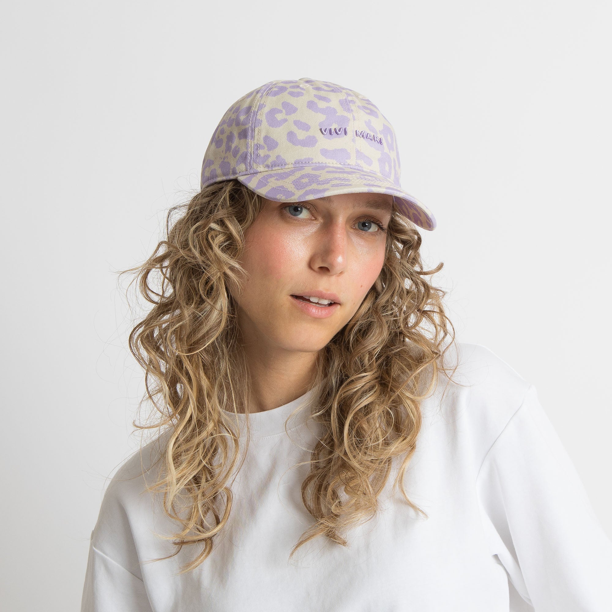 Cap leo splashes lavender - grey/lavender - VIVI MARI
