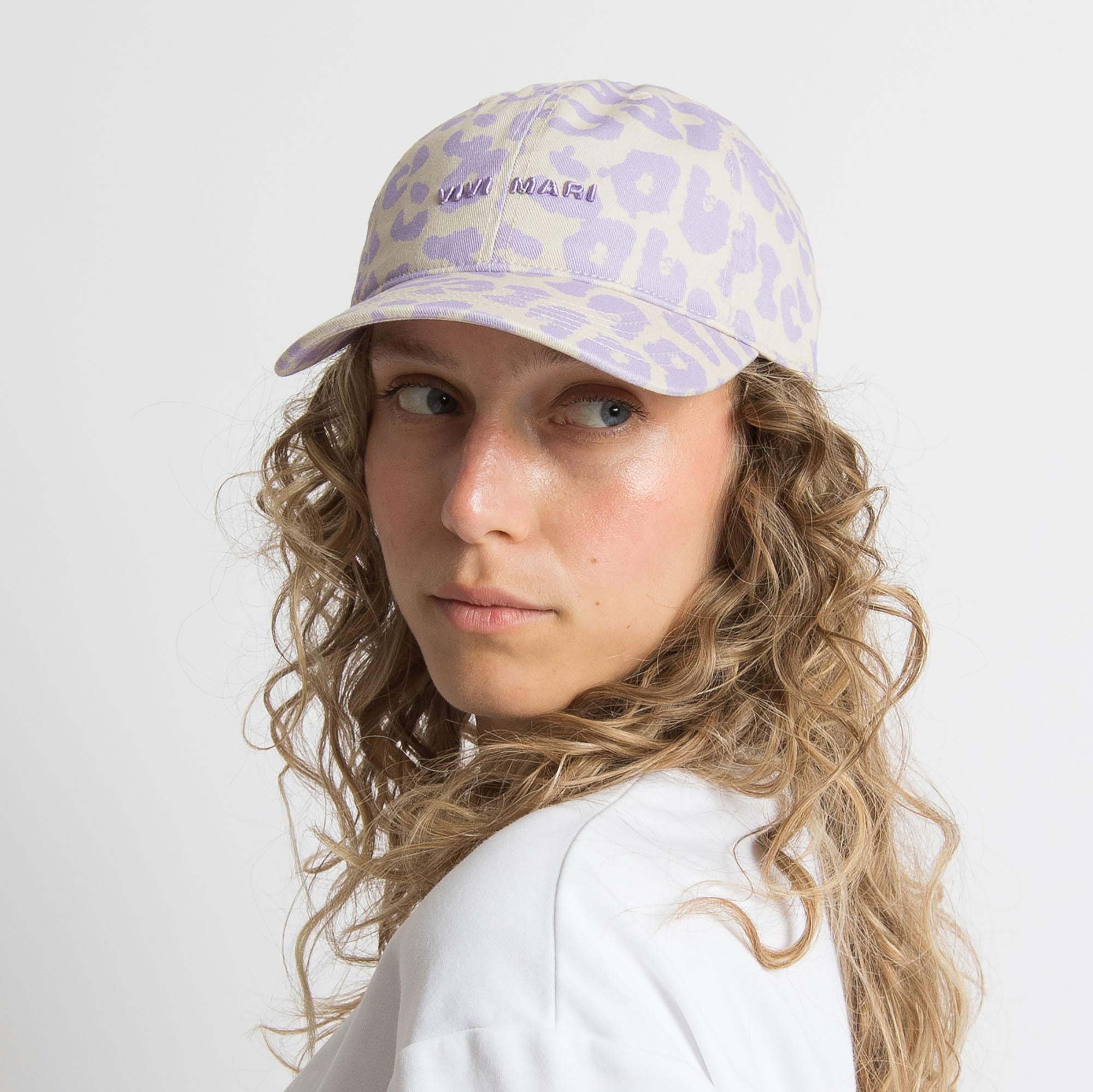 Cap leo splashes lavender - grey/lavender - VIVI MARI