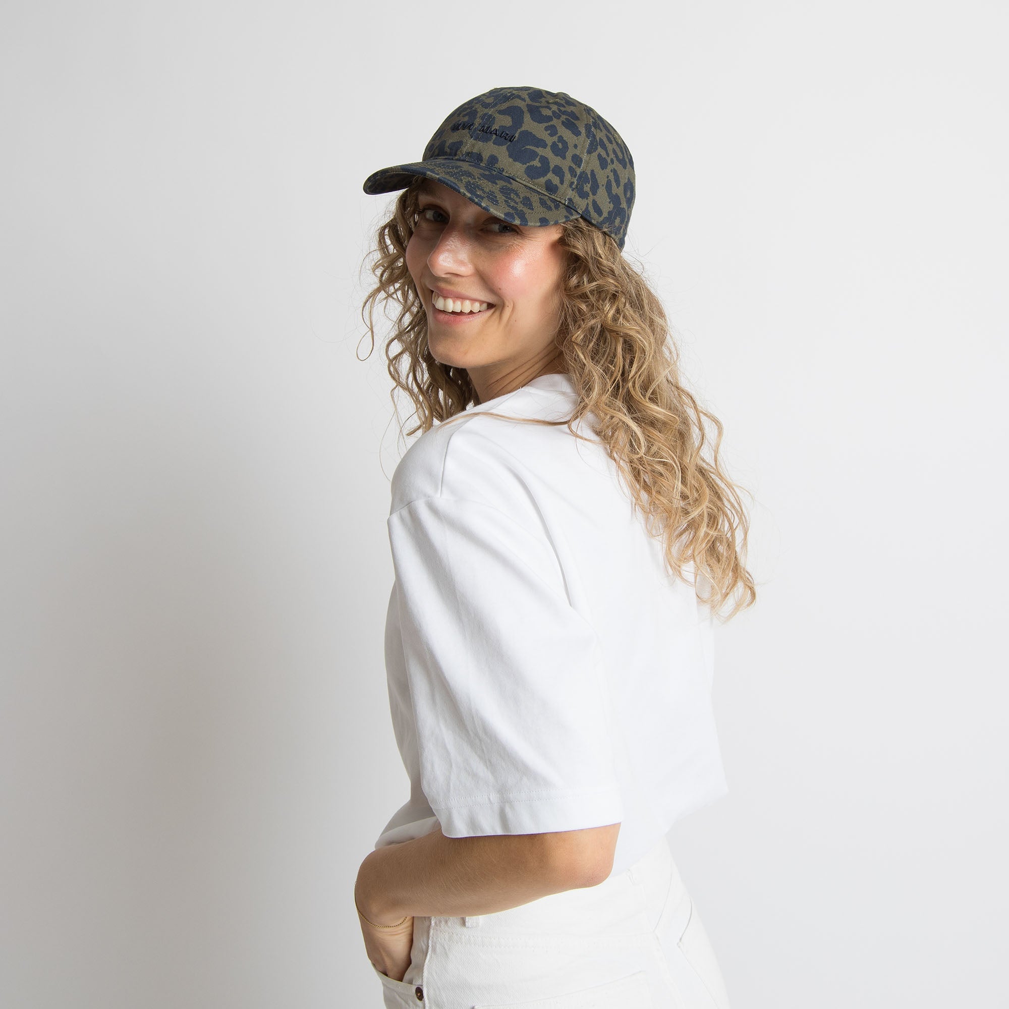 Cap leo splashes navy - olive/navy - VIVI MARI