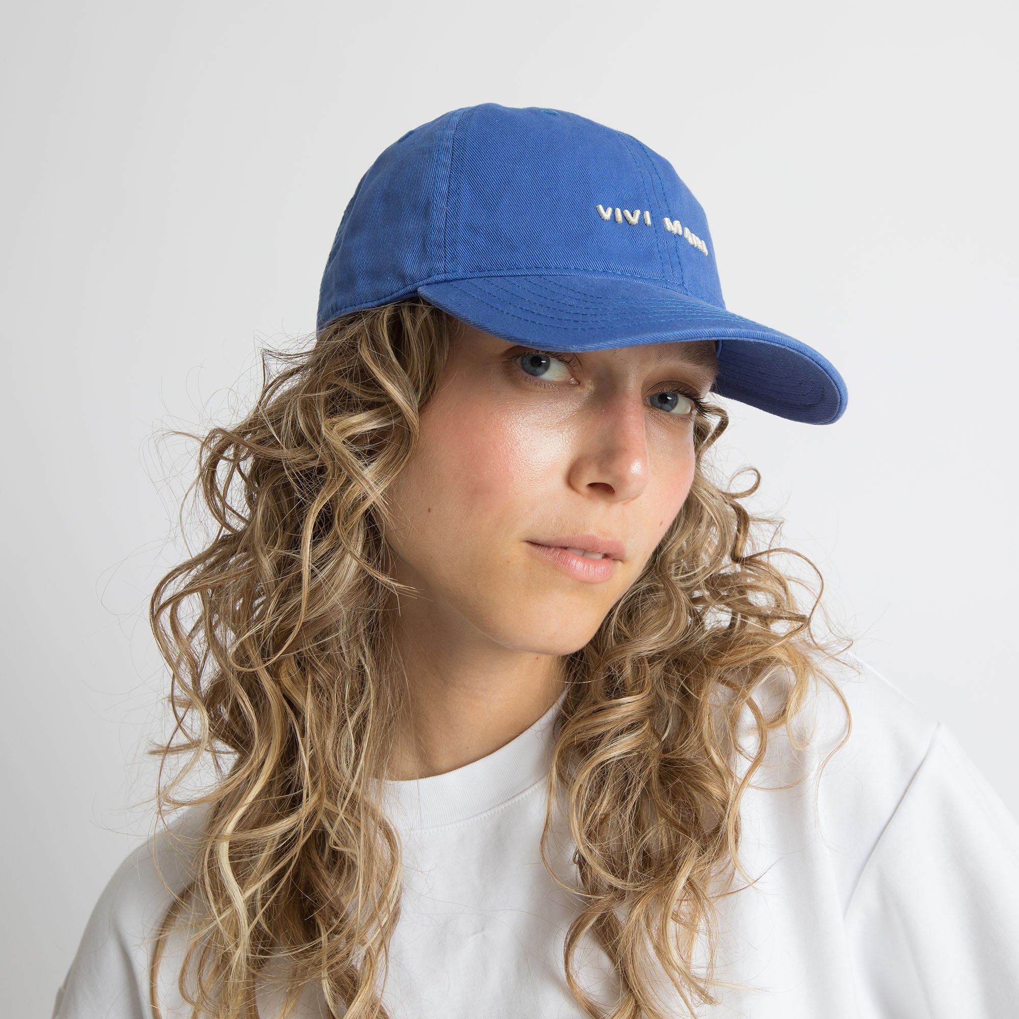 Cap solid blue/sand - VIVI MARI