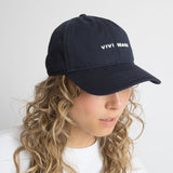 Cap solid navy/white - VIVI MARI