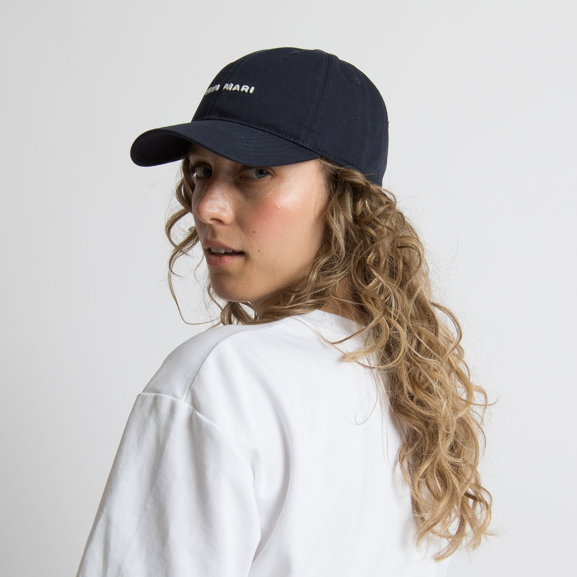 Cap solid navy/white - VIVI MARI
