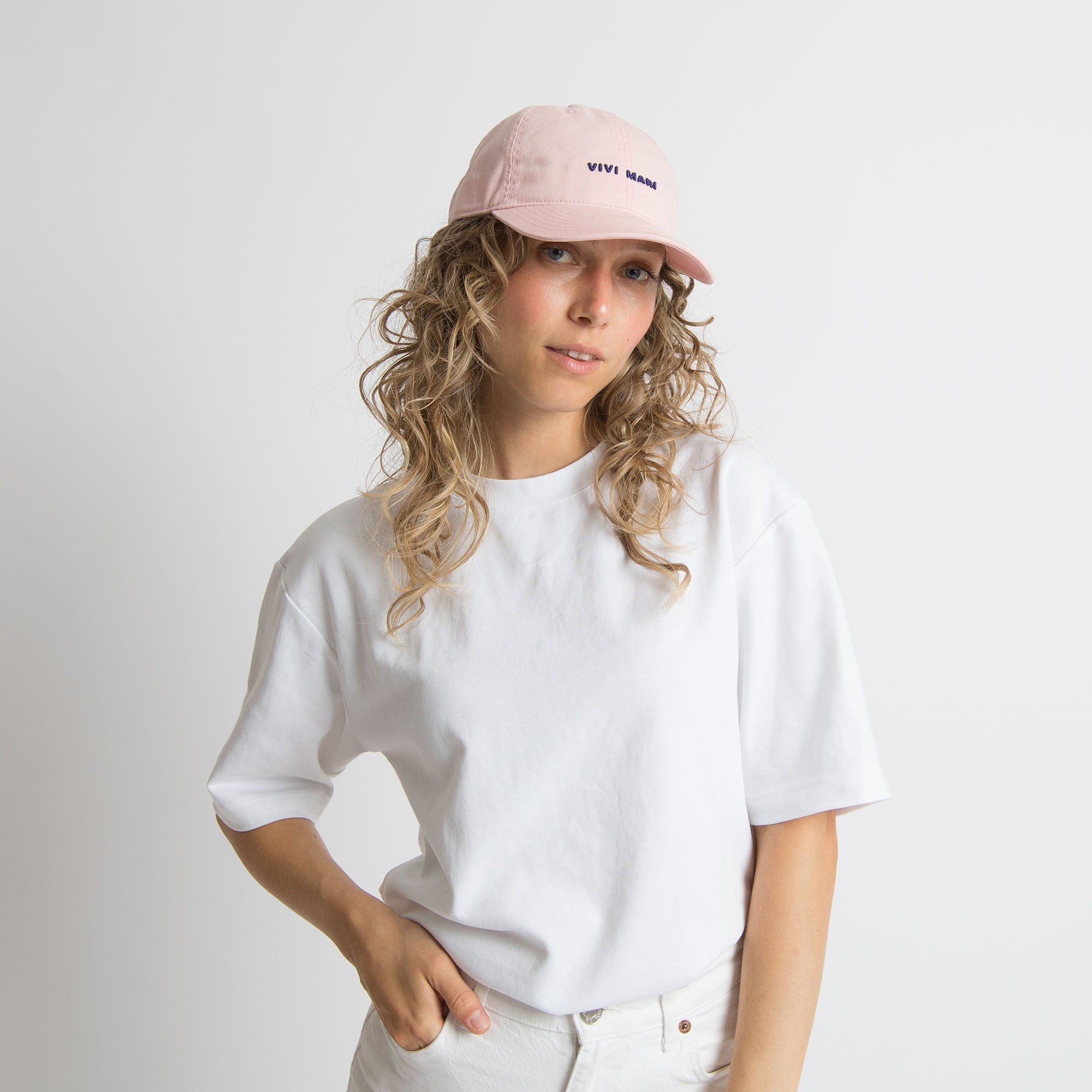Cap solid powder/blue - VIVI MARI