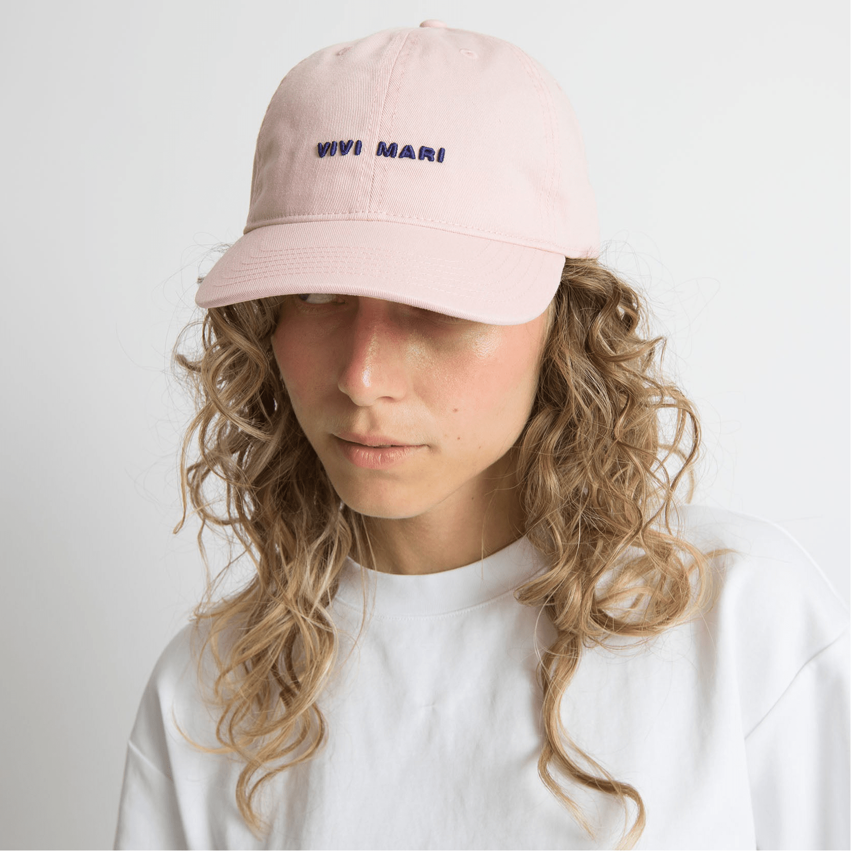 Cap solid powder/blue - VIVI MARI