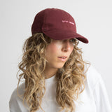 Cap solid wine red/soft pink - VIVI MARI