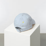Cap solid ash blue/white