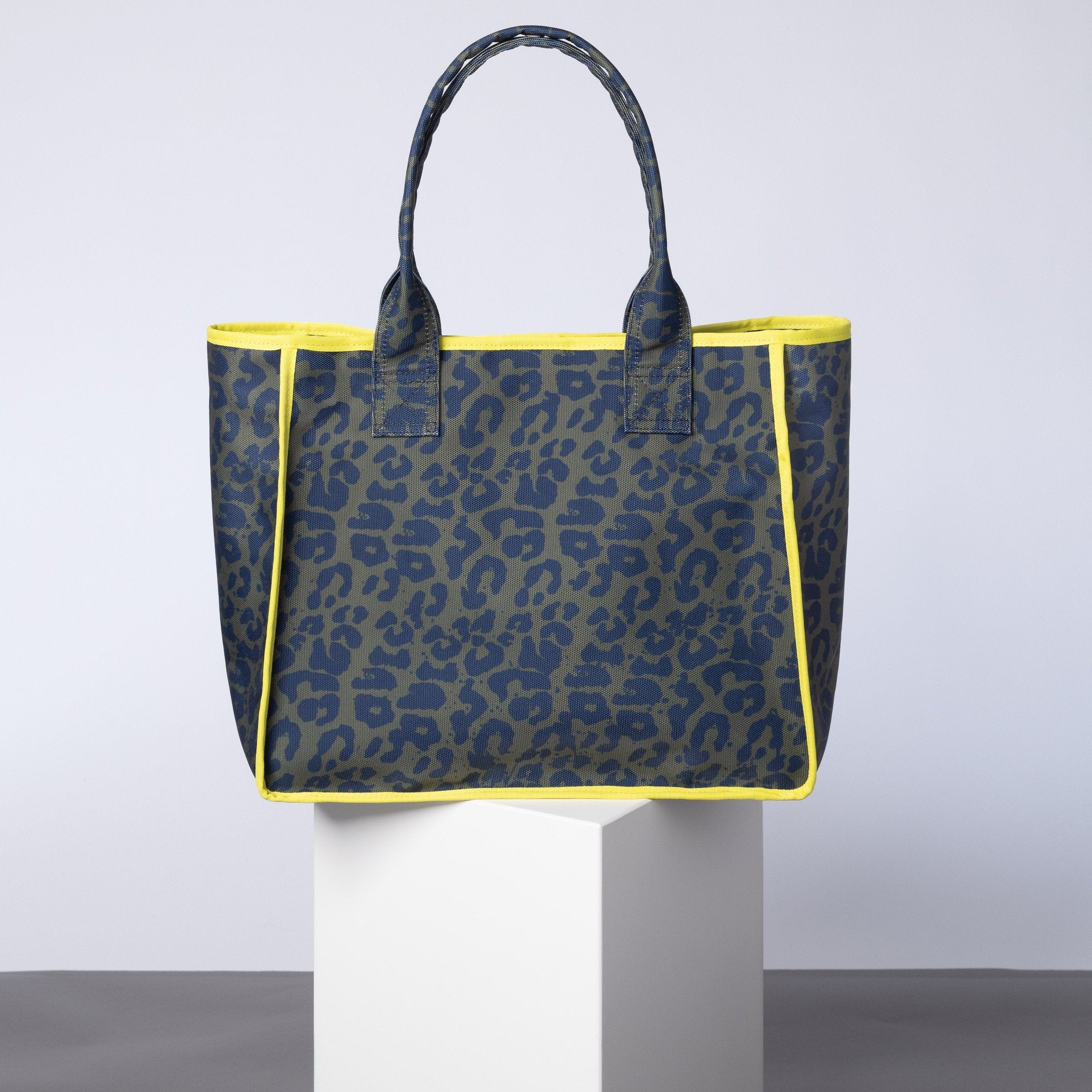 Carry All Bag - leo splashes navy/olive - VIVI MARI