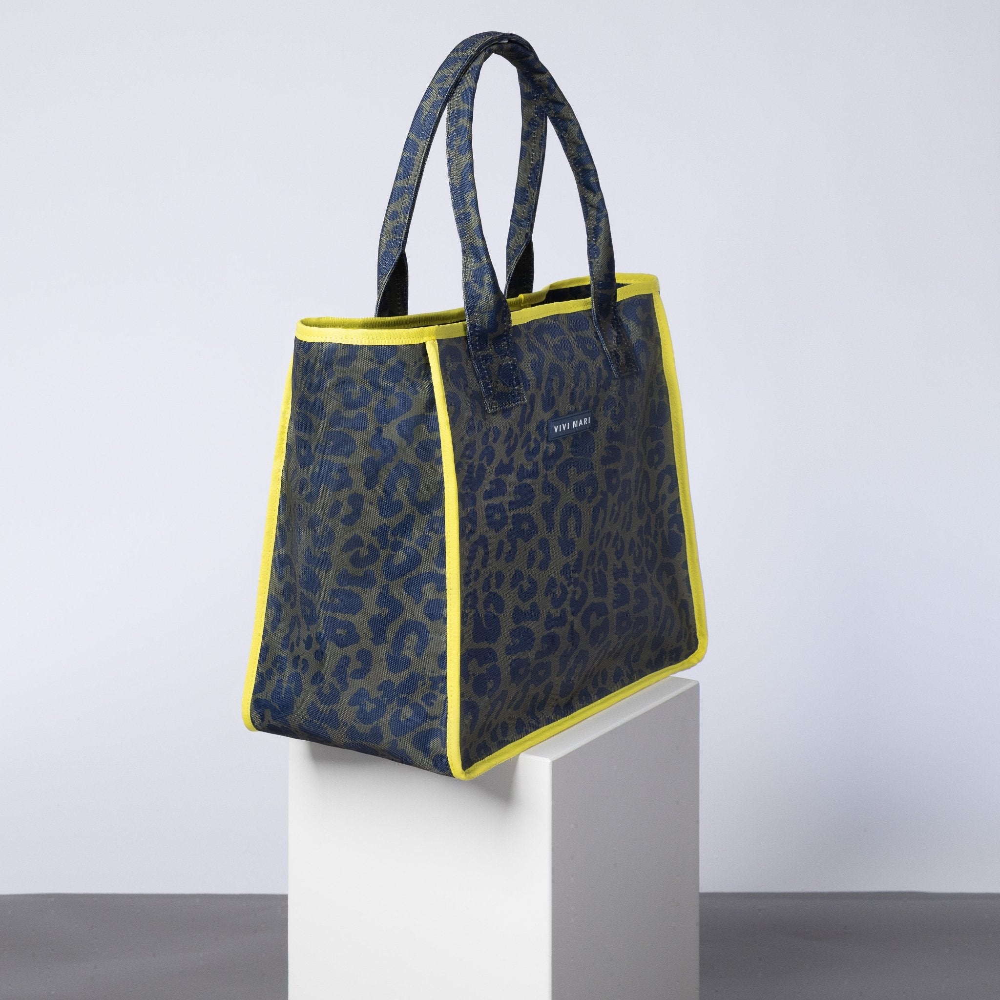 Carry All Bag - leo splashes navy/olive - VIVI MARI