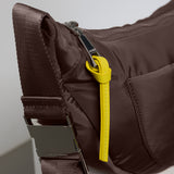 Padded Hip Bag medium - chocolate