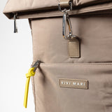 Padded Backpack medium - dark mushroom - VIVI MARI