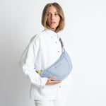 Padded Hip Bag medium - ash blue - VIVI MARI