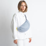 Padded Hip Bag medium - ash blue - VIVI MARI