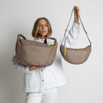 Padded Hip Bag medium - dark mushroom - VIVI MARI