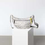 Padded Hip Bag medium - leo splashes grey/sand - VIVI MARI