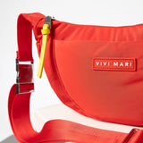 Padded Hip Bag medium - true red - VIVI MARI