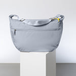 Padded Hip Bag oversized - ash blue - VIVI MARI