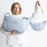 Padded Hip Bag oversized - ash blue - VIVI MARI