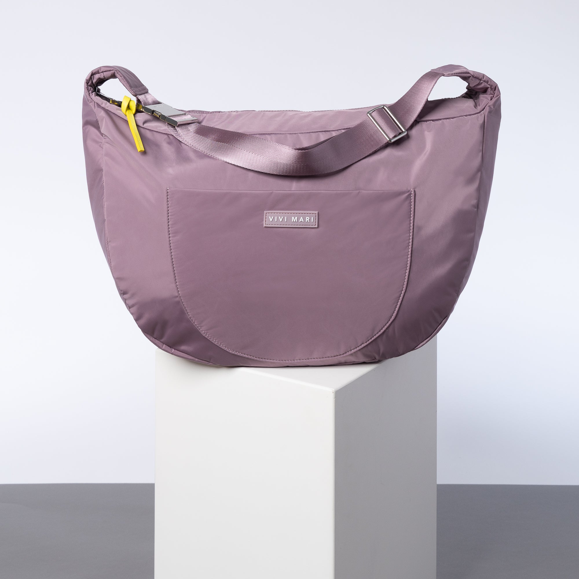Padded Hip Bag oversized - ash plum - VIVI MARI