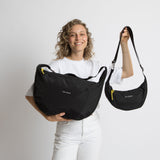 Padded Hip Bag oversized - black - VIVI MARI