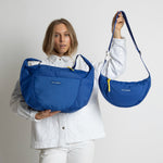 Padded Hip Bag oversized - blue - VIVI MARI