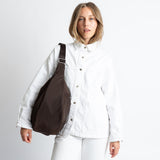 Padded Hip Bag oversized - chocolate - VIVI MARI
